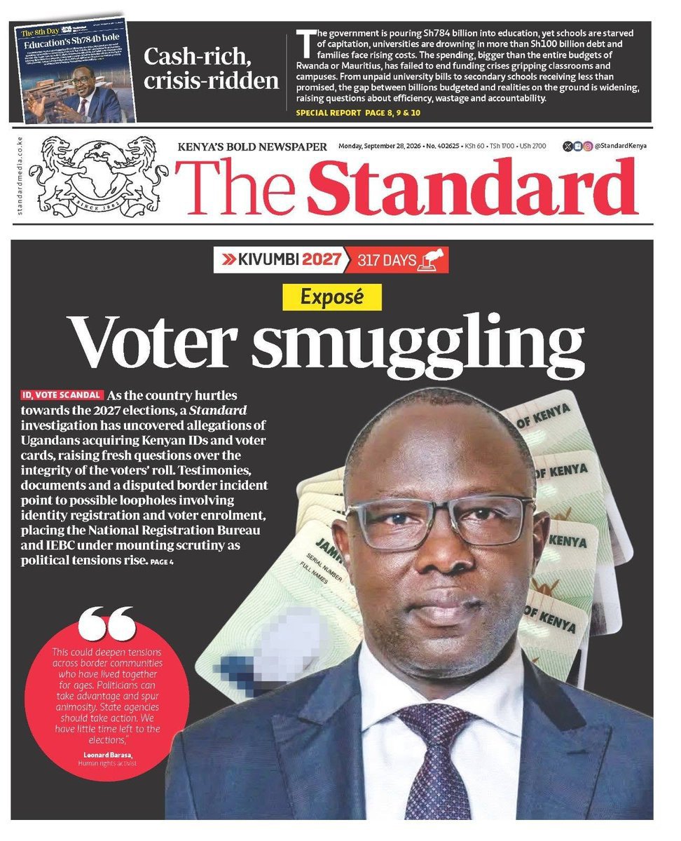 JoelKuriaNjugu3's tweet photo. All signs show the August 10th, 2027 election will be a sham sanctioned by the IEBC and the Ruto regime. If this happens, it will be up to Kenyan citizens to reclaim their country—by force and by fire. https://t.co/HfmYLDpzjE