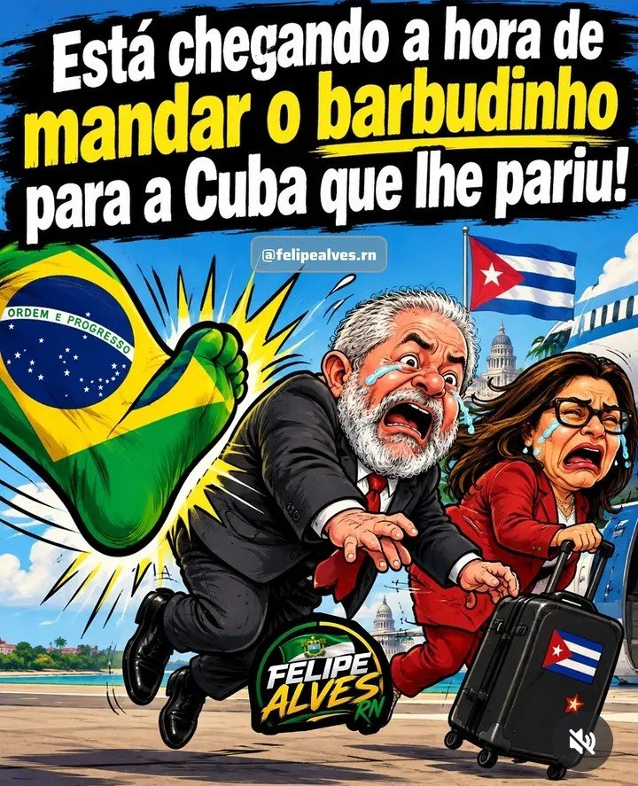 Valcinete543236's tweet photo. @MidiaConservada Foraaa lula https://t.co/qKHIpcVwif