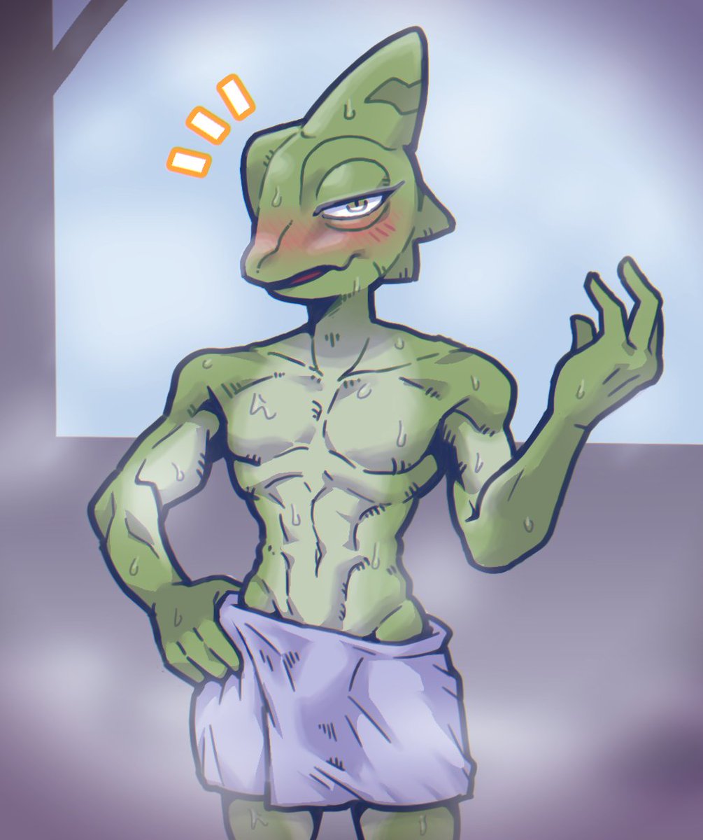 72studio_'s tweet photo. 🦎「…なにジロジロ見てるんです？お金、取りますよ」 https://t.co/nBBXqHqxcr