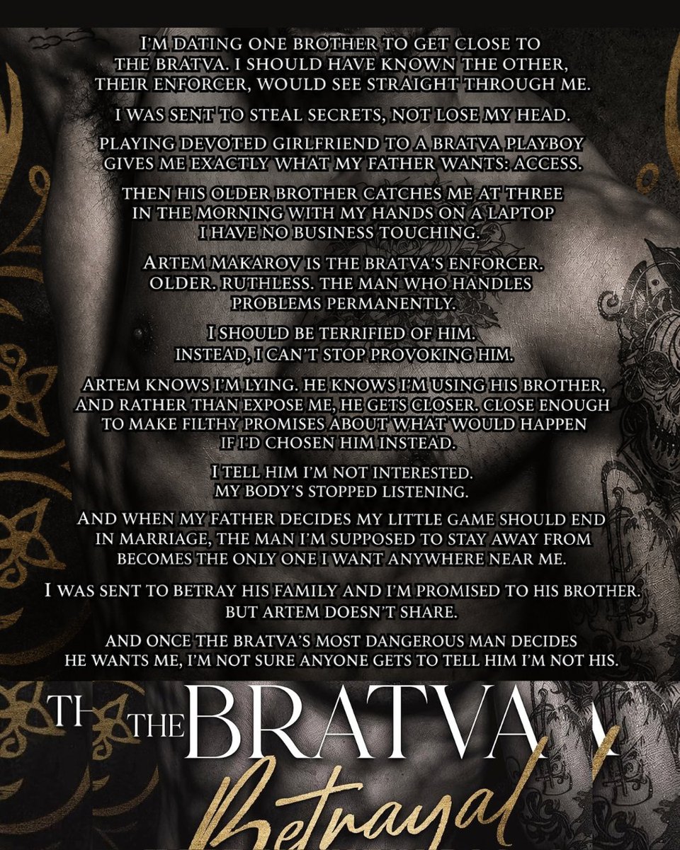 Darkromanceara's tweet photo. ⭐⭐⭐⭐ 
The Bratva Betrayal 
The Volkov Trilogy World
@claradunn
The tension between Cady and Artem made my heart race. He’s the brother she should have chosen… the one closer to the secrets she’s after, who’d make her scream and who’d fight the world for her. https://t.co/vSFZ3c4AeP