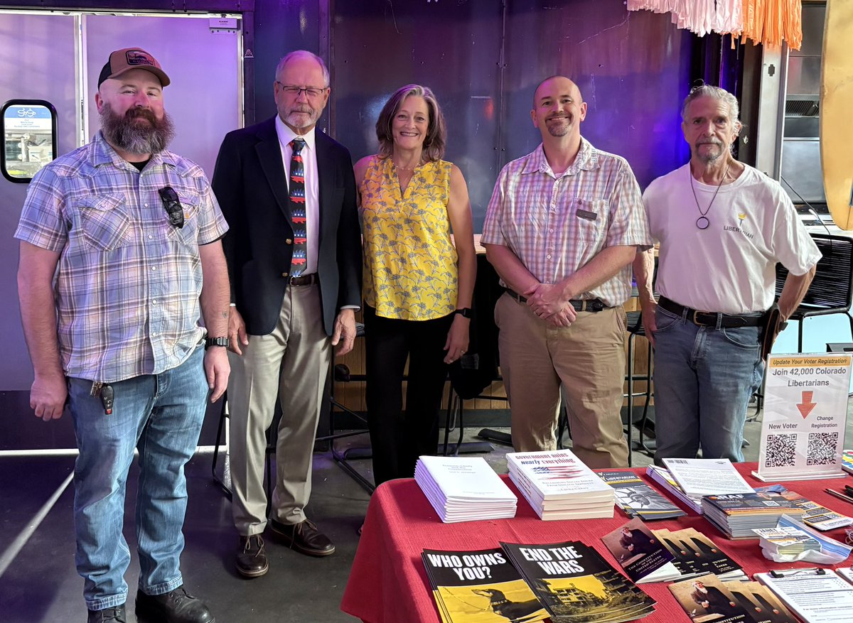 Doug_Jones_CO's tweet photo. El Paso County Libertarians at Get Out the Vote event in Colorado Springs https://t.co/mN8E6RpKoA