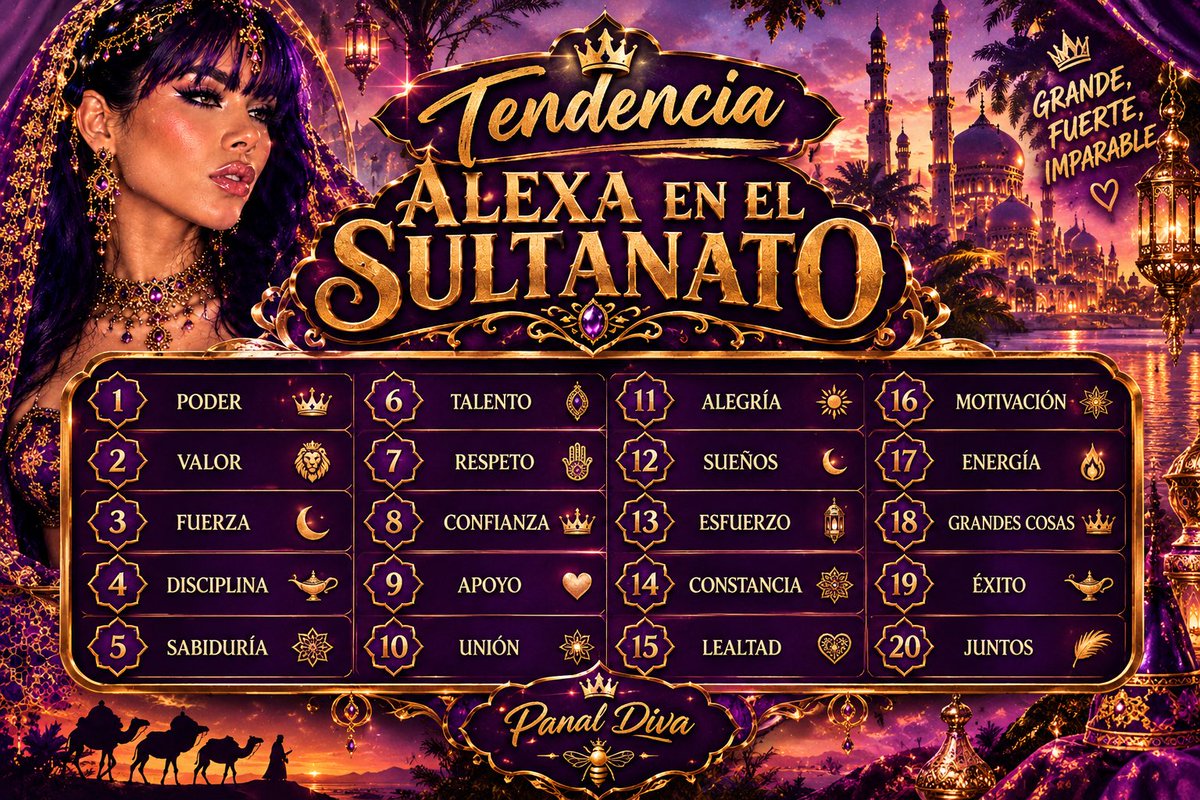 Divafamosa's tweet photo. ALEXA EN EL SULTANATO https://t.co/dI5pyw5RZb