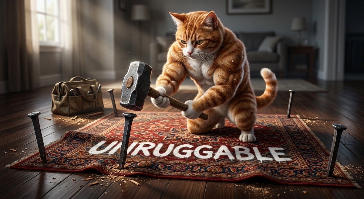 RealGigacatCTO's tweet photo. We feel the pain, @travladd . This is exactly why the space is exhausted by these obvious @dohertyjackk $JACK farms, and it’s exactly why the community took over $GIGACAT . 🐱💪

While scammers spin up daily rugs to drain liquidity, we are literally nailing ours to the floor. No fake hype, no paid cabal names, and zero fast dumps. Just a collective of real, dedicated people building a solid CTO foundation from the ground up.

When you build with a community that actually cares, you become UNRUGGABLE. 

Come check out a real takeover. 🛠️📈🐾

#GIGACAT #SolanaCTO #Crypto #SolanaMeme #memecoin