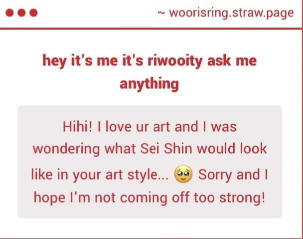 woorisring's tweet photo. arigato~! 1 sei shin just for you https://t.co/9fOI8DLMYt
