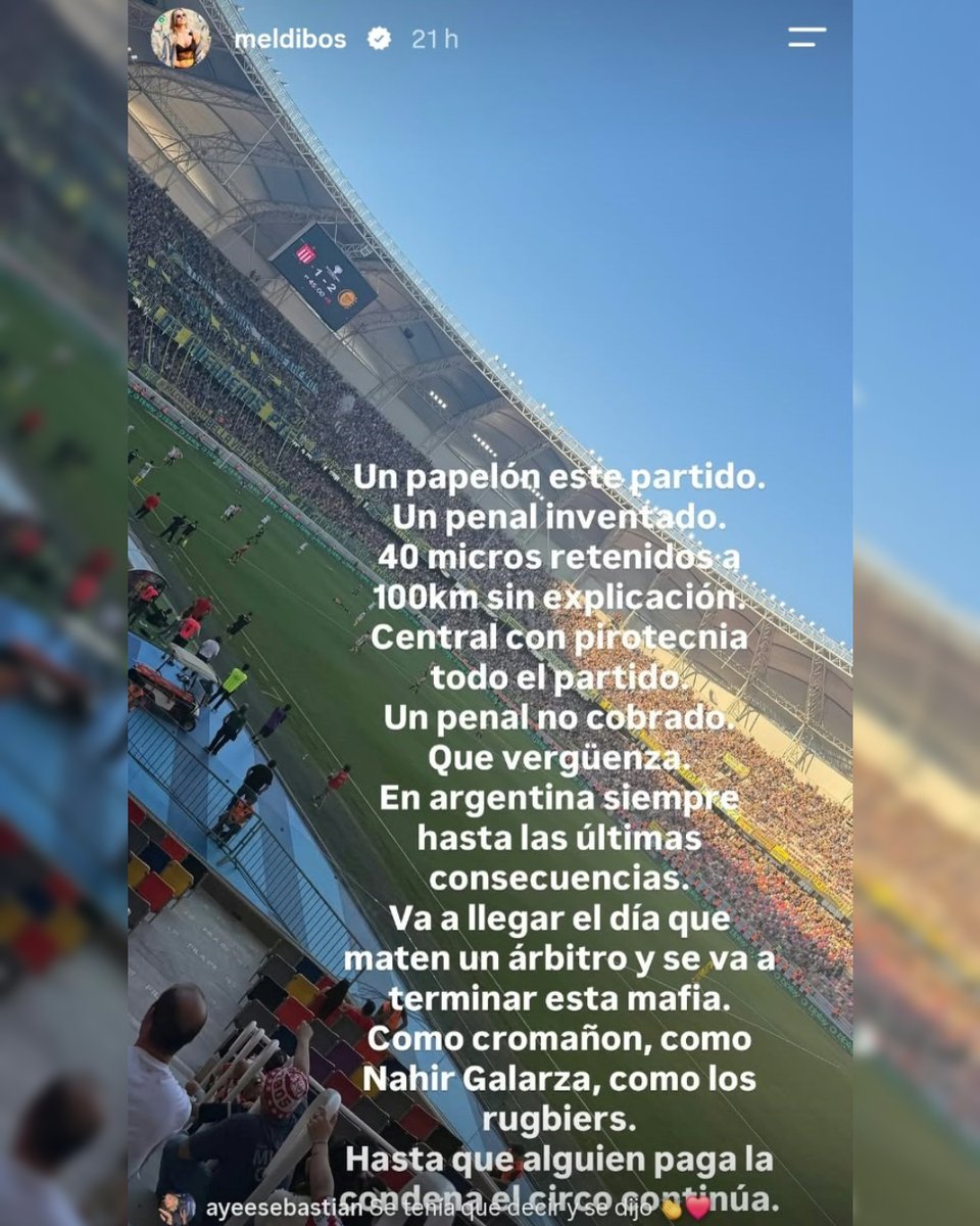 DiarioOle's tweet photo. ❗️Muy fuertes acusaciones de las parejas de Verón y González Pirez tras la final perdida ante Rosario Central https://t.co/4kpeIMMdu6