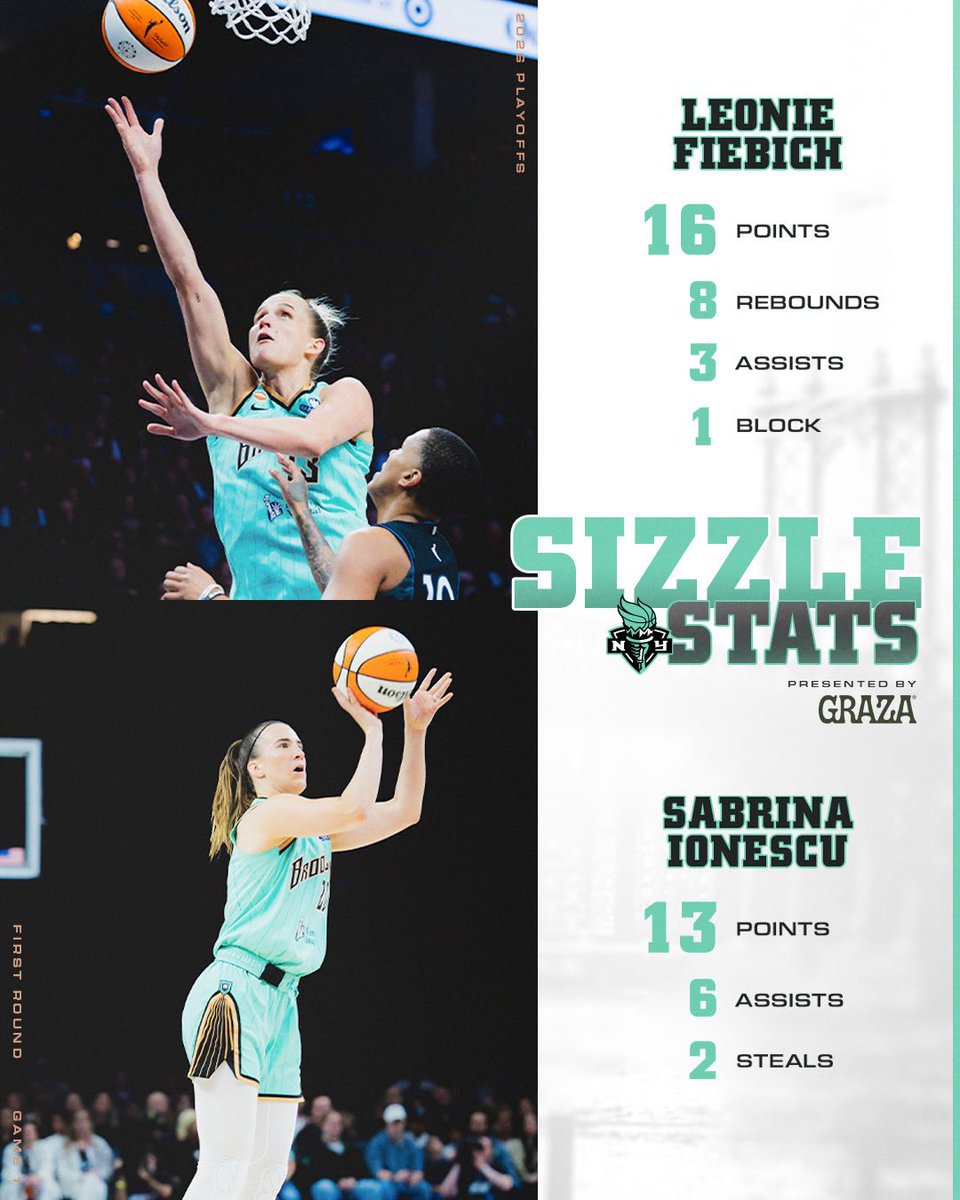 nyliberty's tweet photo. Leo 🤝 Sab coming through with double digit figures 💪 https://t.co/geTMA9bYAi