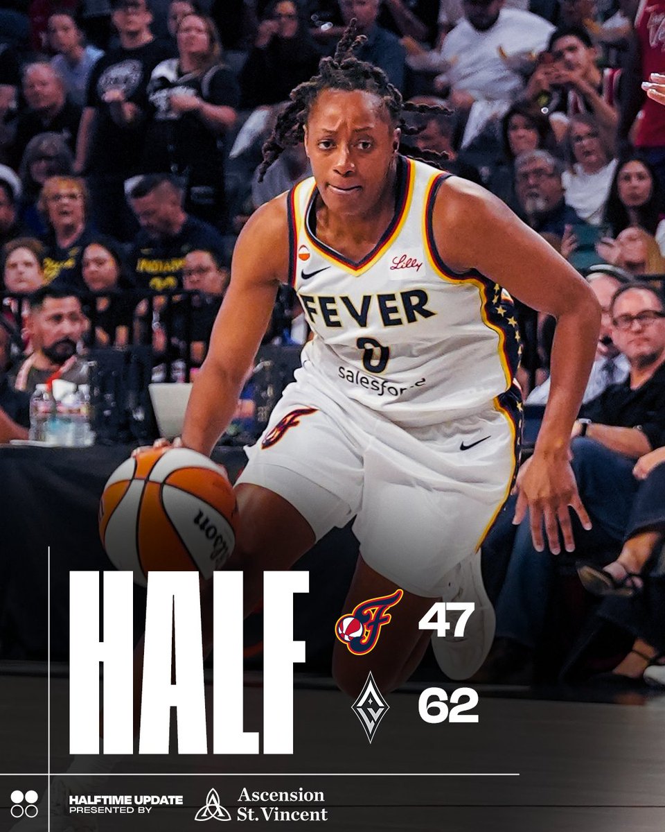IndianaFever's tweet photo. halftime against the Aces. https://t.co/cttMa1rxpW