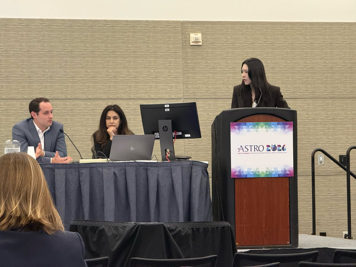 ZihangChenMD's tweet photo. So excited to have presented our work integrating facial photographs and MRI to predict survival and potentially inform treatment decisions at #ASTRO2026! 🎉

Grateful for the opportunity to learn from the other speakers @EthanWang44 @MtkingMD @kevinmboehm and for all the thoughtful questions and discussions. A special thank you to @HinaSaeedMD for coordinating the session and to @BenjaminKannMD for summarizing our work and highlighting future directions!

I was definitely a little nervous and probably looked a bit silly 🤣, but being surrounded by so many brilliant people made it such a rewarding experience!