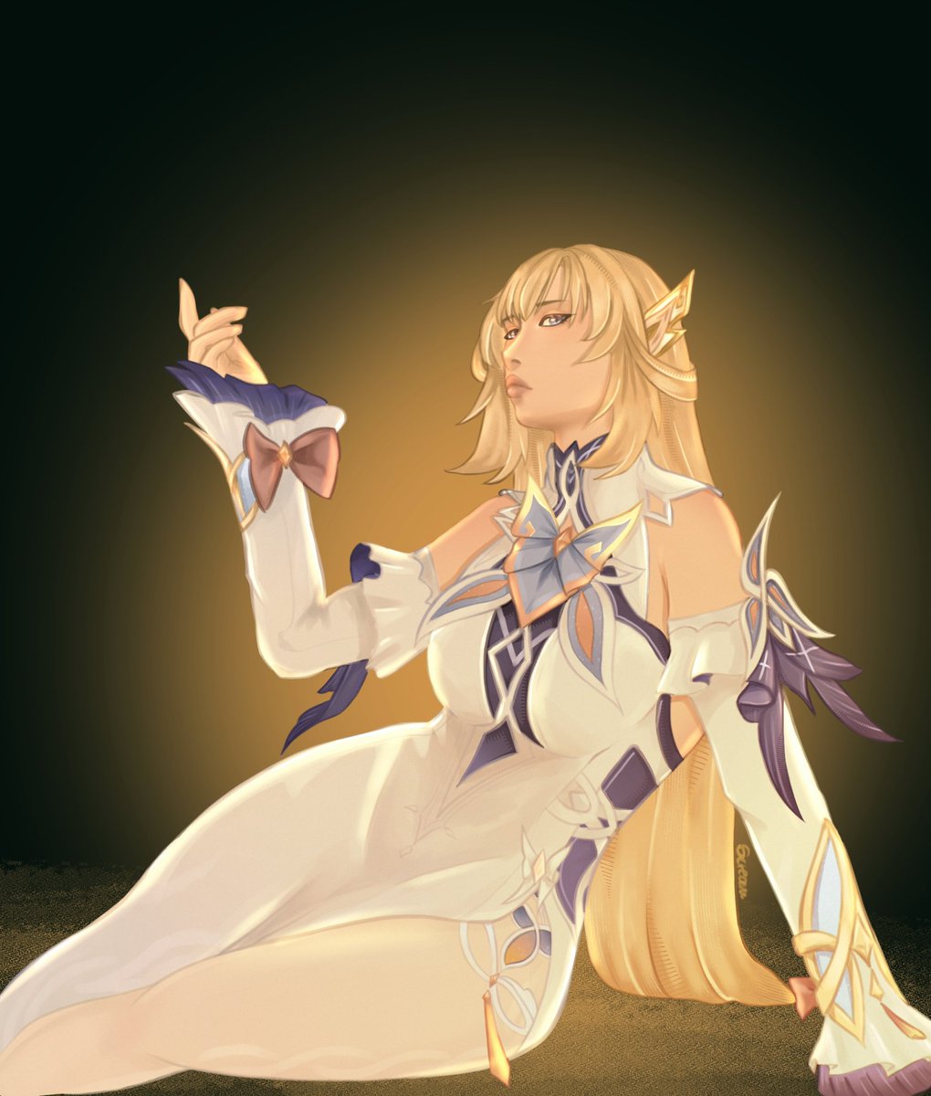 astroyearner's tweet photo. i drew nicole genshin impact who cheered! https://t.co/oCZkpTc31P
