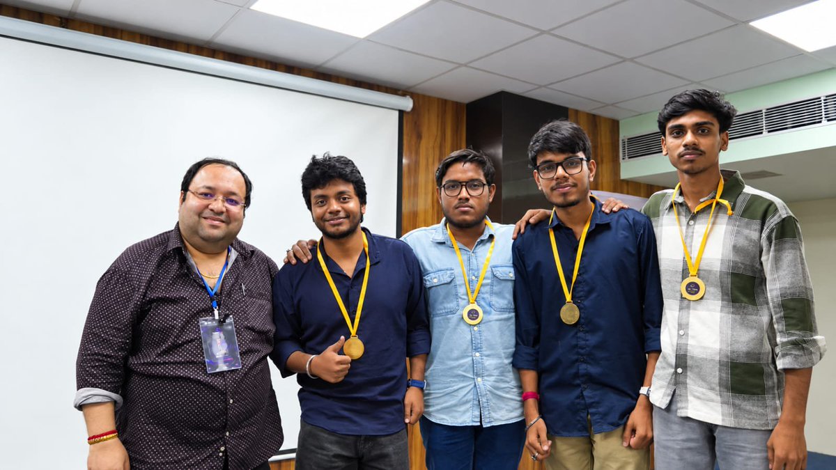JanaArko45187's tweet photo. 🏆 EduTech Track Winners at CodeVoyage 2026! 🥇✨
​Late-night brainstorming, endless coding, and unmatched teamwork paid off. Proud of [Insert Team Name] for bringing this trophy home! 
​#CodeVoyage2026 #EduTech #HackathonWinners #Victory #Innovation #TechCommunity #BuildInPublic https://t.co/aoFbx4bvOS