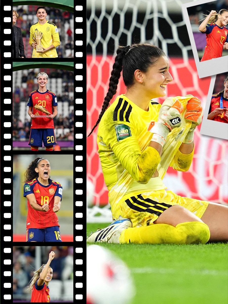 FIFAWWC's tweet photo. A special night for Spain! 🏆✨

#U20WWC https://t.co/xNyU4e0rIn