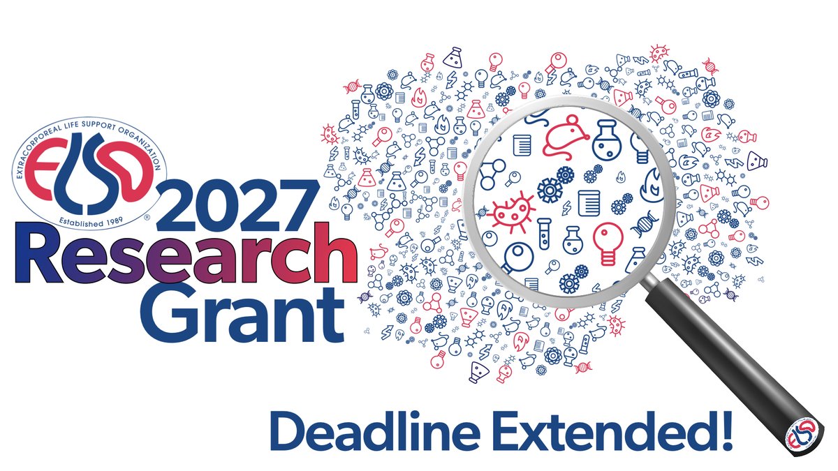 ELSOOrg's tweet photo. 📢 The ELSO 2027 Research Grant applications Deadline had been extended to October 1 ‼️ You have 24 h more to finalize submission:
🖊️ 📑 who should/can apply?? Any individual from an active ELSO center; director’s approval is required.
🔗 https://t.co/xZngWistqn
Conditions below https://t.co/2cRF1GMEfs