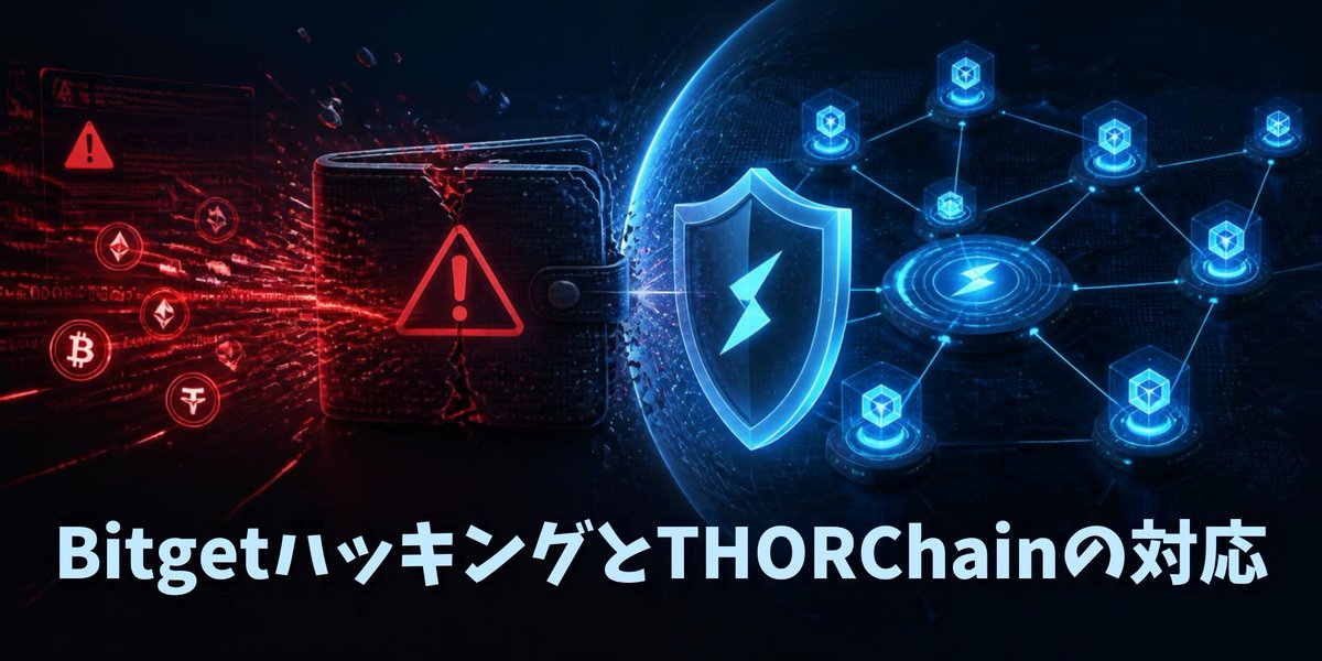 yamake3588's tweet photo. 📌Bitgetハッキングの概要

🚨大手取引所Bitgetで2026年最大級のハッキング発生。

💸9月24日、Bitgetのウォレットから約3.9億ドル相当の
　資産が流出しました。
　ETH・XRP・USDTなど複数の通貨が対象に

🕵️今回は秘密鍵の盗難ではなく、バックエンドシステム
　が侵害され、取引データを偽装して不正出金された手
　口。
　北朝鮮系ハッカーの関与が疑われています。

🛡️コールドウォレット(資産保管用の安全な財布)は無事。
　Bitgetはユーザー保護基金でユーザー資産を全額補償す
　ると発表し、出金も9月28日から順次再開予定です。

⚡さらに注目を集めたのが「THORChain(ソーチェーン)」
　という分散型サービスの対応。
　盗難資金の一部がここを経由してビットコインに交換
　されていたことが判明し、Bitget側がブロックを要請し
　ましたが、THORChain側は「誰でも使える分散型ネッ
　トワークだから」として拒否しました。

🤔これに対しては「分散化の原則を守った」と支持する
　声と、「盗難資金の移動を助けている」と批判する声の
　両方が出ています。

👀出金再開の進み具合と、盗まれた資金がどこへ流れる
　のか、引き続き要注目です!!

※本内容は情報提供を目的としたものであり、投資助言ではありません。取引所利用や暗号資産の保有には、ハッキング等のセキュリティリスクが伴います。投資判断はご自身の責任で行ってください。

#Bitget #ハッキング #仮想通貨 #THORChain #セキュリティ #暗号資産 #ビットコイン