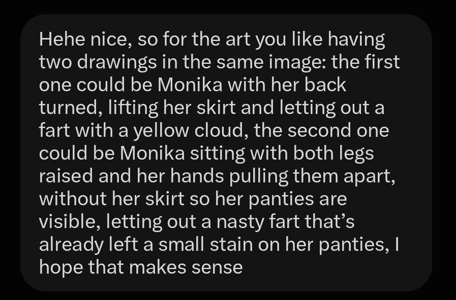 LadiesGasLover's tweet photo. @Sei_la_umnome asked for monika sharting, so heres monika sharting https://t.co/RiKrEtQNLk