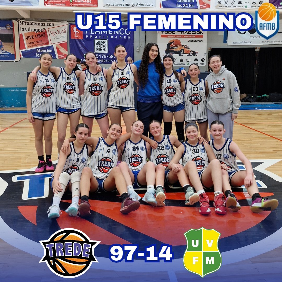 tredebasquetok's tweet photo. 🏀 RESULTADOS
🏆 Nivel 1 N/O/C
Trede (Fem) 🆚️ Munro
⚔️ Fecha 10
U17: 61-30 ✅️
U15: 97-14 ✅️
U13: 61-50 ✅️
U11: 33-77 ❎️
U9: 10-16 ❎️
¡VAMOS LAS PIBAS! 💙🤍🏀
#SomosPasión #SomosFamilia #TredeBasquet #Formativas #ORGULLODEPERTENECER https://t.co/fO2m3Yn75f
