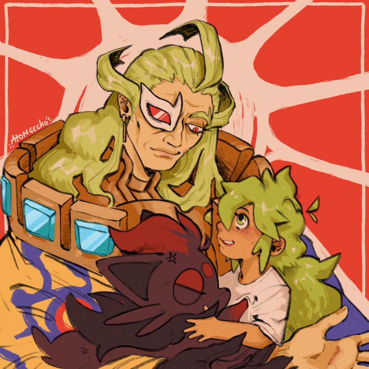 AtomGecko's tweet photo. Oh ya i drew Ghetsis and baby N recently #pokemon https://t.co/rPBvmCJ9bM