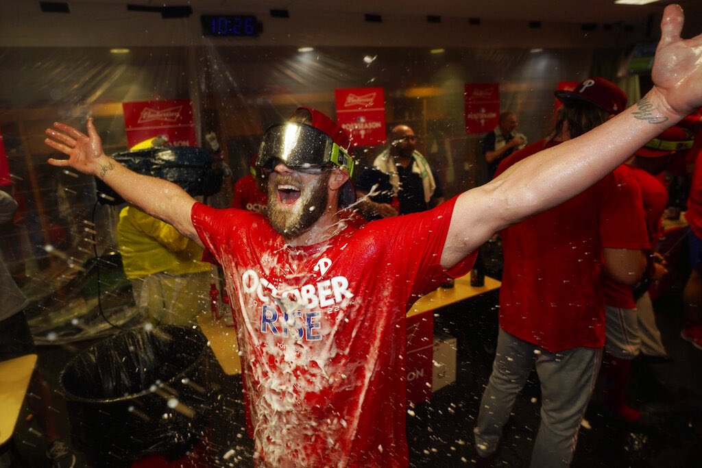 PhilsTailgate's tweet photo. THE PHILLIES ARE HEADED TO THE POSTSEASON!!! https://t.co/jVROADITcR