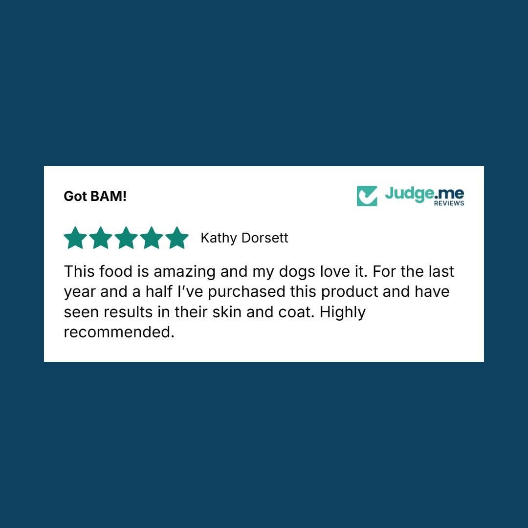 GOTBAMRAW's tweet photo. THE BODY RECOGNIZES REAL FOOD.
When you stop feeding fillers and synthetic additives, your dog's body responds. Kathy saw it. Her dogs felt it. 18 months later, she's still here.
Poop better. Look better. Smell better. Live better. Stay healthier. 🐶🦴 https://t.co/7ZVz0WF4R7