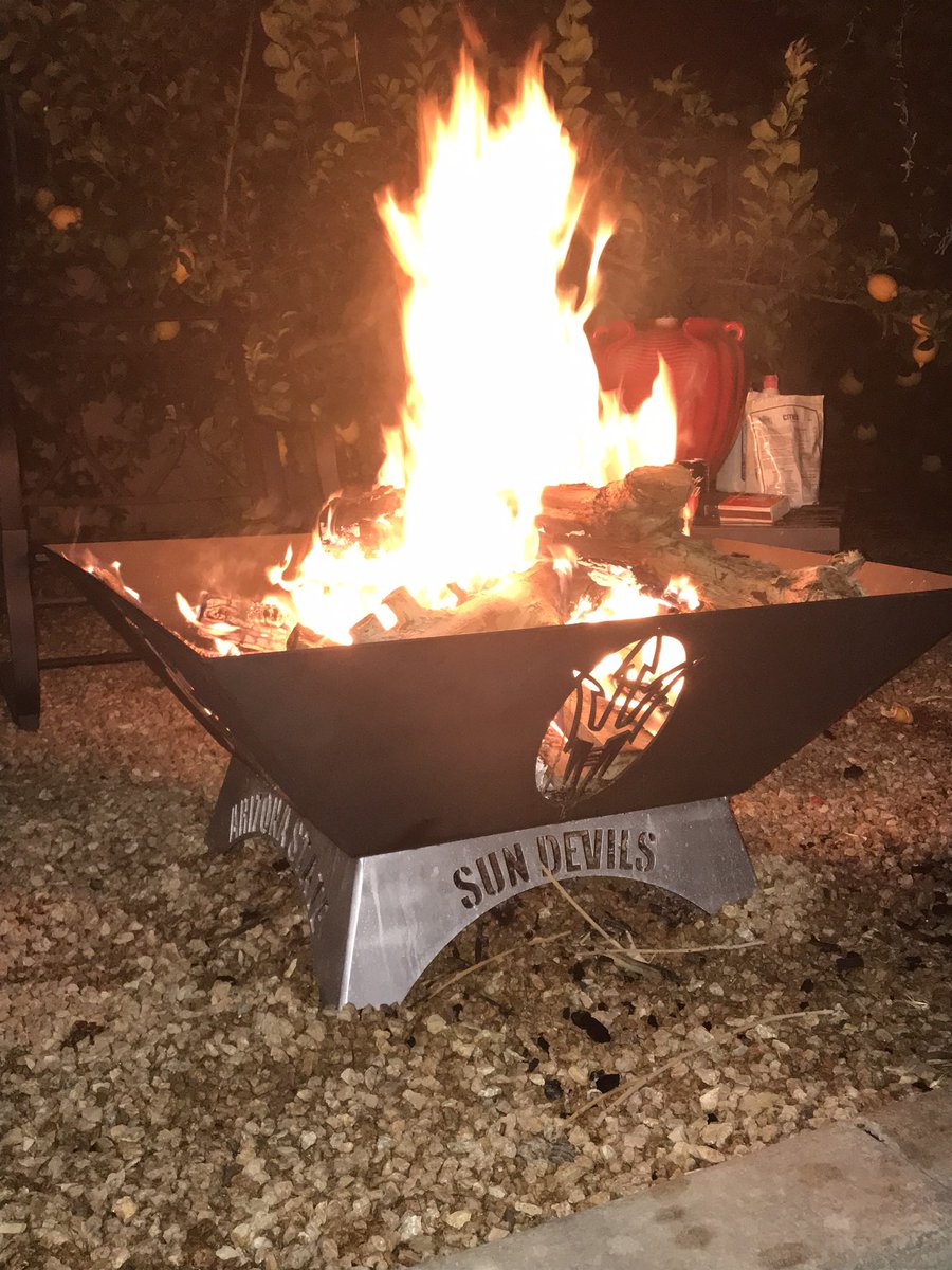 coyotewes's tweet photo. Needed a place to sit around my @ASU and @ASUFootball fire pit so I built three! Go Devils! #saturdayprojects https://t.co/XfhWxf1uNX