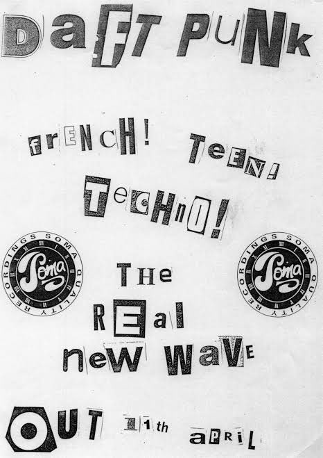 DaftClubHQ's tweet photo. 33 years ago, two French teenagers approached the co-founder of a tiny Glasgow label at a rave and gave him their demo tape. The following spring, The New Wave was released, and Daft Punk hit the scene. 

Happy birthday, Daft Punk! 🤖 https://t.co/aElPogP6YN