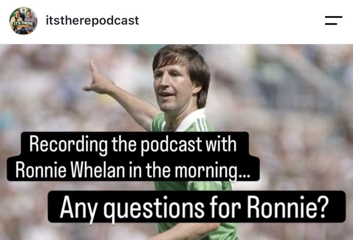 ItsTherePod's tweet photo. Comment if you have any questions for one of our greatest ever… ☘️⚽️ https://t.co/sGnRSbMjMP