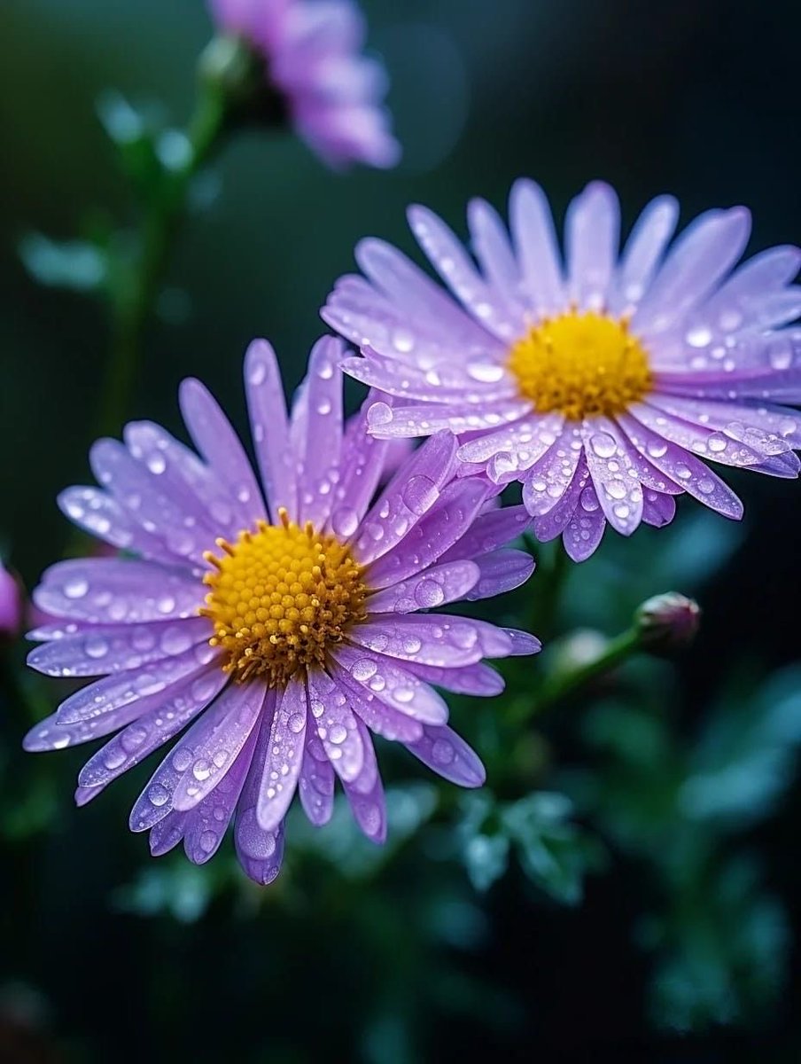 terry_cafe808's tweet photo. 秋の朝に咲くシオンは、淡い紫色の花びらと黄色い花芯の組み合わせが特徴です。細い花びらが放射状に広がり、複数の花がまとまって咲くため、朝の庭や野辺でよく目立ちます。朝露が残る日は、花びらに水滴が見られることもあります。秋の朝らしい静かな彩りを自然に観察できます。
#シオン https://t.co/BEwZXK5zG2