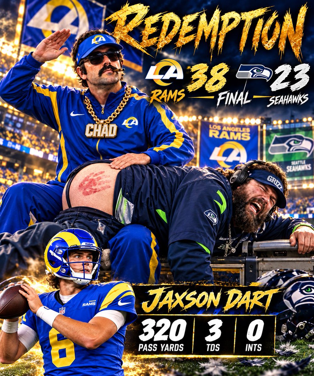 XCFL_CHADD's tweet photo. Jaxson Dart and company beat up on Grizz and the hawks to win 4 in a row and get back to .500! https://t.co/76wcVztR4x