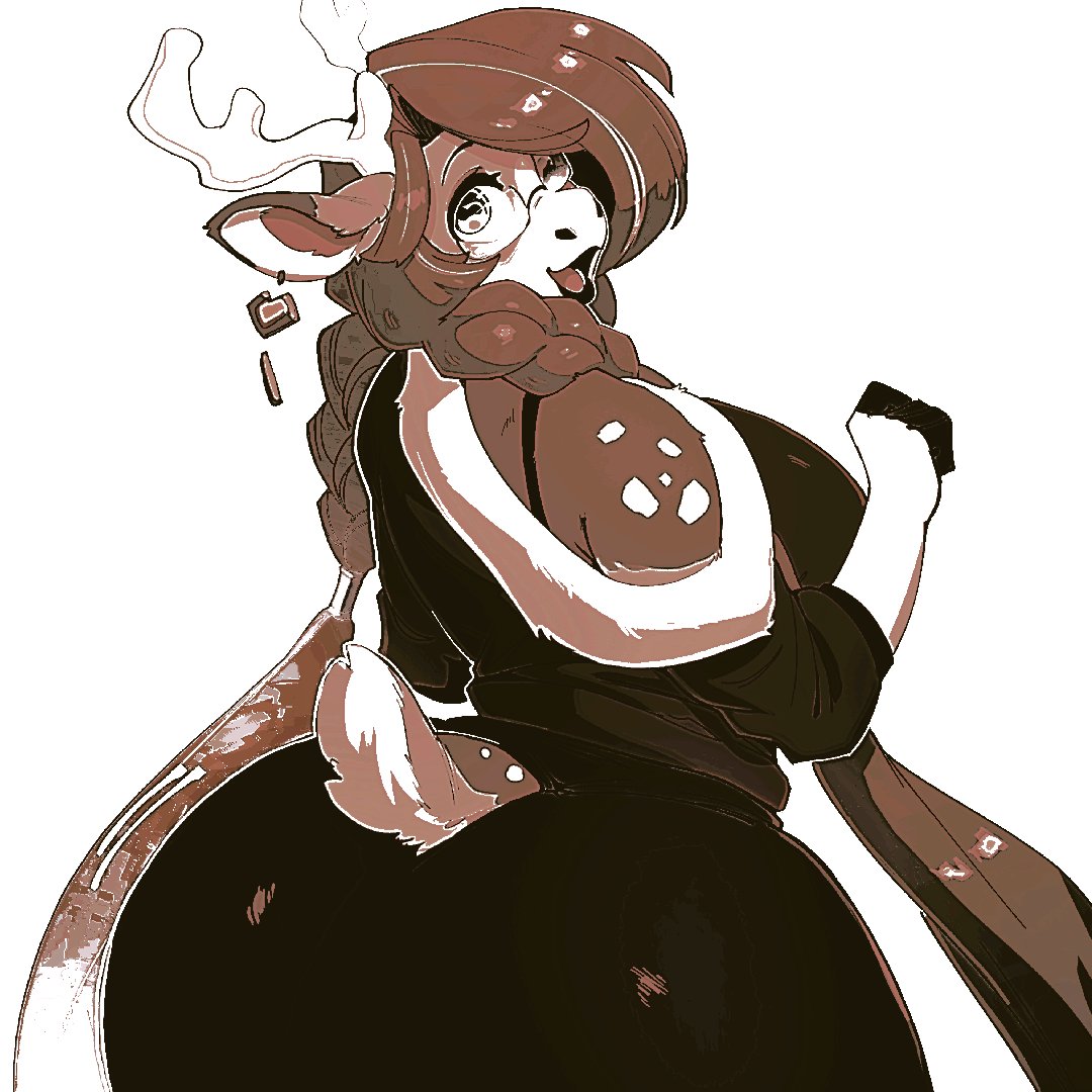 Bakeryhoof's tweet photo. a cheerful, highly extroverted doe who’s
a veteran of the neighborhood! full-time
baker, a gardener and really outgoing for
someone her age. bi. — lean for women.
middle-aged. a powerbottom, fauxsub
doe. trans woman. grower, not a shower. https://t.co/nz6m27NIUR