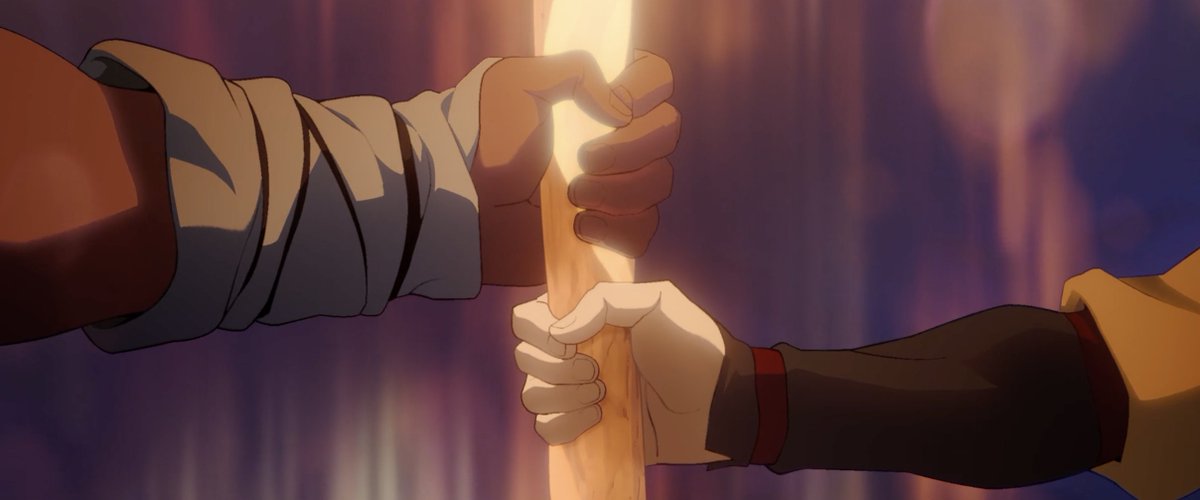 steveahn82's tweet photo. Ever wonder why Tagah holds the staff in his left hand in Avatar Aang: The Last Airbender?

Early on, he appears strictly right-handed—bending with his right hand and framed alongside Aang as a trusted ally. But as the story unfolds and he takes up the staff, he settles into the frame distinctly left-handed. While the Avatar consistently wield their staff with the right, Tagah always favors the left. It is a precise, quiet detail, but once you spot it, you cannot miss it.

Historically, the left side carries a dark subtext—in Latin and French, it links directly to sinister, signaling ill omen, and Eastern traditions have often carried similar connotations. Throughout cinema history, directors have coded antagonists as left-handed not out of bias, but as a deliberate formalist device to set them in diametric opposition to the protagonist.

Tagah’s arc follows that visual grammar to the letter: tracking his shift from Aang’s right-handed ally into the left-handed villain. Whenever his true motives surface, his left hand takes over, until the pretense drops entirely and he stops hiding it.

Mapping an internal transformation through handedness is classic mise-en-scène. Beyond this setup, there are many more deliberate formalist touches run throughout the entire staging of the film. 

Next time you revisit the movie, keep an eye out for these subtle visual cues just beneath the surface—it makes following the story that much more fun.