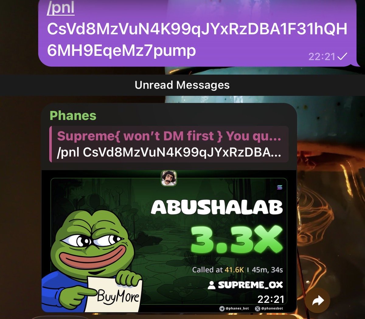 Supreme_ox1's tweet photo. 3X from  my call on $ABUSHALAB 

CsVd8MzVuN4K99qJYxRzDBA1F31hQH6MH9EqeMz7pump https://t.co/5Q57AnqsOT