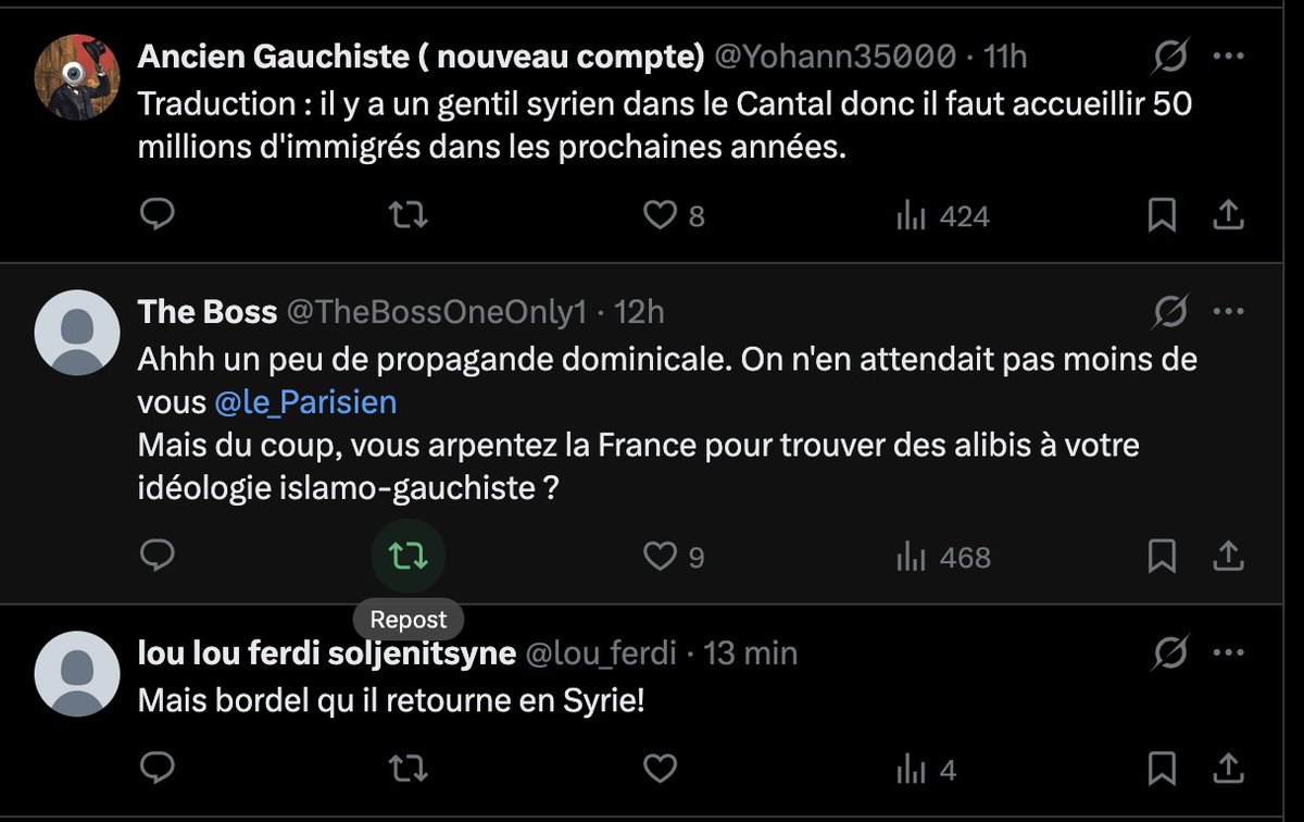 Nain_Portekoi's tweet photo. Je ne dis pas que la France est un pays de racistes dégénérés.
Je dis juste que je trouve, qu'en ce moment, les racistes dégénérés se sentent un tout petit peu trop à l'aise.
C'est tout. https://t.co/KjX3K12xlF