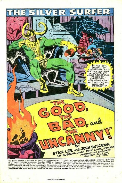 BrianWPrescott's tweet photo. #SilverSurfer No. 4 #Loki โThe Good, The Bad, and The Uncanny!โ ๐๐ผโโ๏ธ๐ฑ #JohnBuscema ๐ฅ #pages https://t.co/qELvtYtiGT