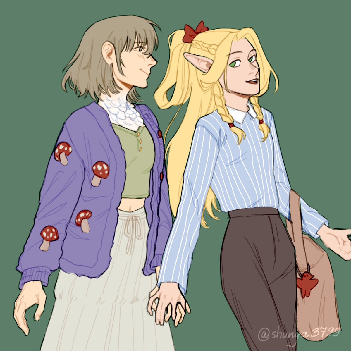 shun_st11's tweet photo. Sweet girls from delicious in dungeon 🌟 https://t.co/ZGz03oGMJn