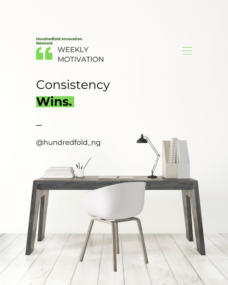 Hundredfold_ng's tweet photo. You don’t need to have everything figured out today. What matters is that you keep showing up, learning, improving, and moving forward.

Small steps, consistently taken, can produce extraordinary results.

Have a blessed week. Keep building.

— Hundredfold Innovation Network https://t.co/ED91ohID6W