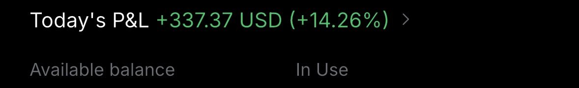 alltimetake's tweet photo. I woke up 1am today
This was the first post I saw, I bought immediately, it's 10pm now and I'm up $300 ❤️ https://t.co/sTR02n33eS