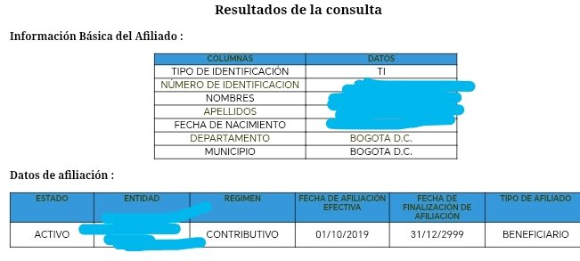 kaelozero's tweet photo. La supuesta menor de edad lleva afiliada en Bogotá desde el 2019. ¿Si vive en Bello-Antioquia por qué tiene la EPS en Bogotá? https://t.co/msg1zrYrvN