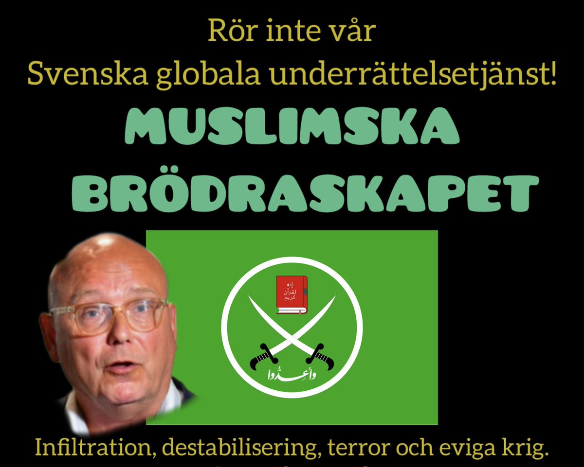 SigurdDenTredje's tweet photo. @drdanielschatz Terrorklassade i USA m.fl men i Sverige lallar Muslimska Brödraskapet vidare.

Undrar varför…..

Har man jobbat för Svenska finansintressen får man en fristad, livstids försörjning och diplomatisk immunitet i terrorinkubatorn Sverige. https://t.co/Mvwz2c6wcA