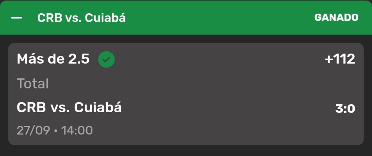 HF_Picks's tweet photo. Ganamos el primer Pick 
Estamos con una utilidad de +80% y tenemos 1 pick mas pendiente 
A seguir sumando ✅️ 💪 

#Pick #Apuestas https://t.co/viSWmiKa5V