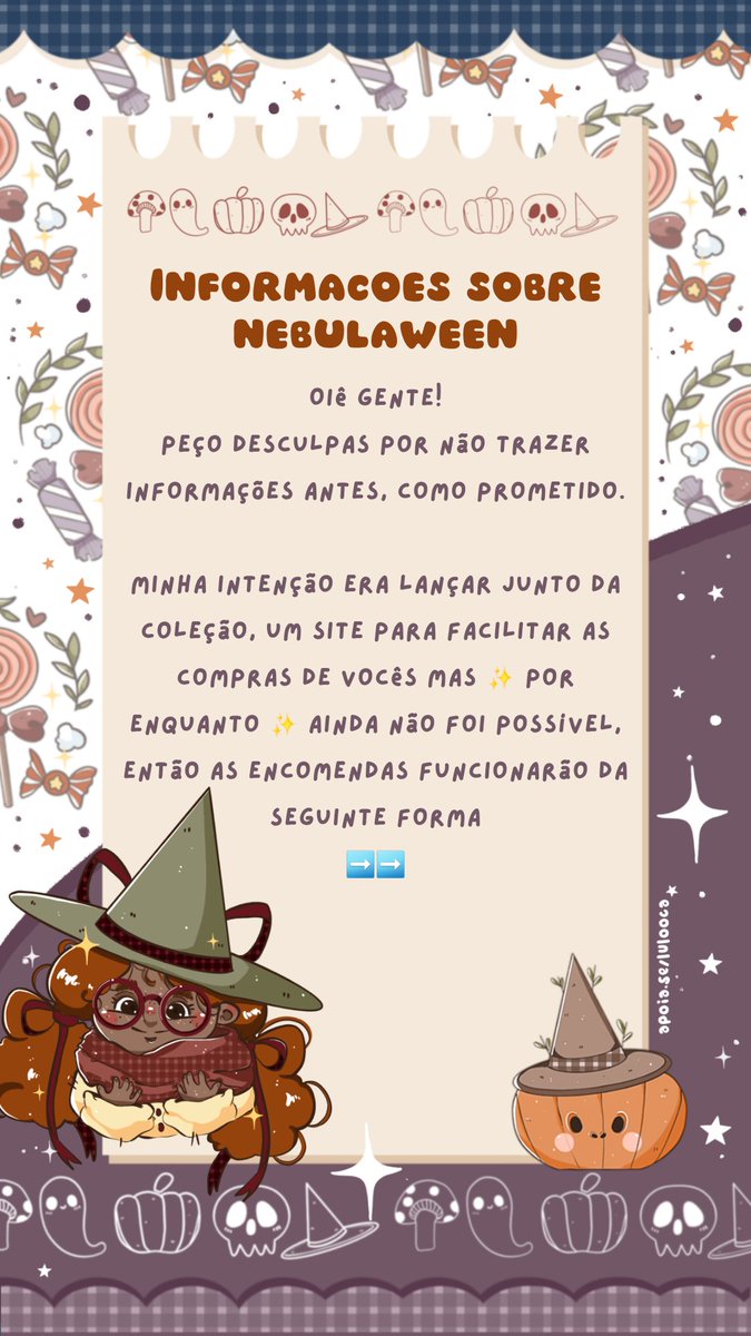 nebulatelie's tweet photo. Oi genteee
Fiz um videozinho mostrando um spoiler da coleção de Halloween!! 

O link do formulário de encomendas estará disponível amanhã a partir das 18h!!

Espero que gostemmmm 

https://t.co/4p2jueCVli https://t.co/q2gnlAURlp