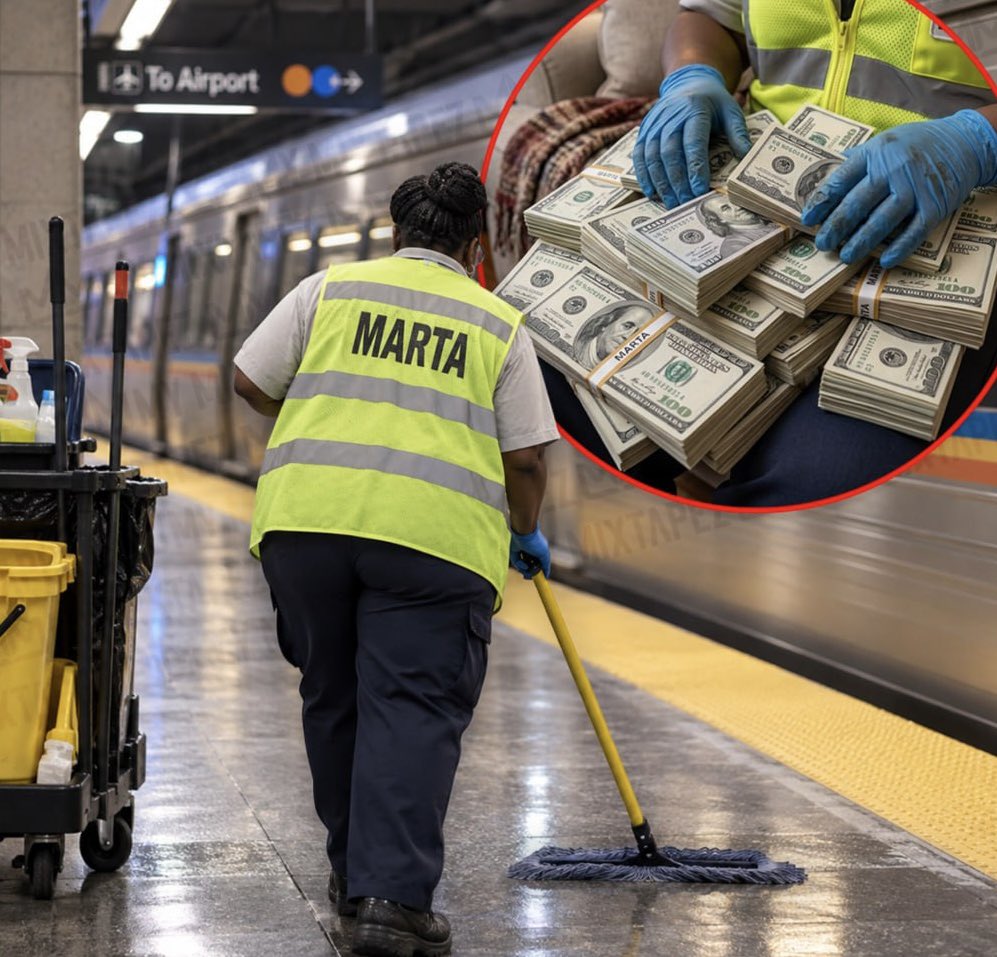 mymixtapez's tweet photo. A MARTA station cleaner in Atlanta was accidentally paid $620,000 by mistake six months ago.

The employee quit the job and has never returned the money, claiming not to know where the money is 😳💰 https://t.co/EtwmRBmIUl
