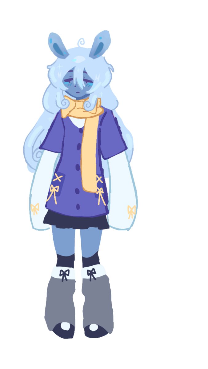 star4kasa's tweet photo. To com preguiça de fazer desenho normal de uu agora mas eu fiz um desenho mto rapido da skin q eu fiz desse coelho do sift, daqui a 2 segundos o design muda https://t.co/MmSOH3UwsO