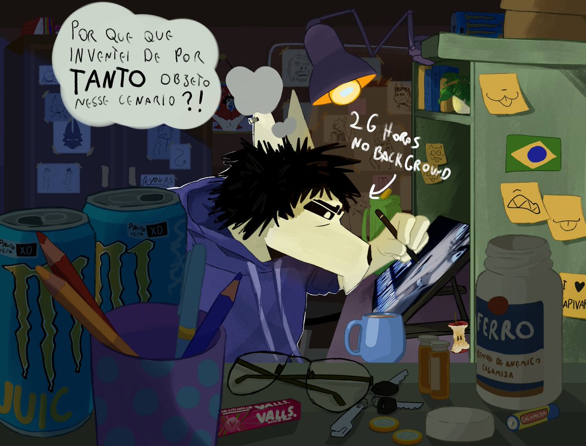 devane1o0's tweet photo. DEPOIS DE UMA MÊS DE TRABALHO (maior parte do tempo procrastinando) TERMINEI ESSA OBRA DE ARTE💥💥💥💥💥 https://t.co/kvBQQH1YEb