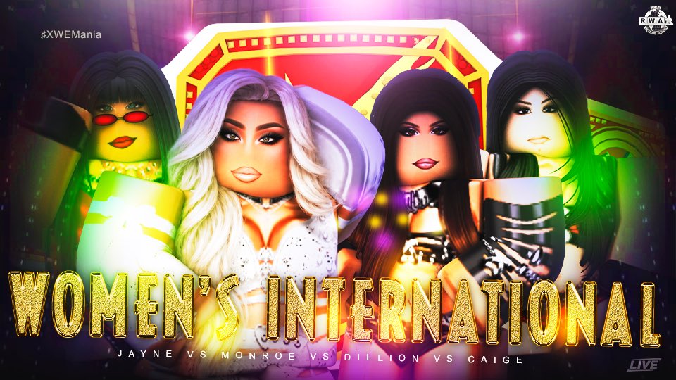 XWENetwork's tweet photo. 🎺 10/3/26 - XtremeMania XLIX 🎺

WOMENS INTERNATIONAL 🌎

@TheAmoraMonroe defends the Women’s International Championship against @frenchkvss, @EzyBree_ze and @hitachigirI on the GRANDEST stage of them-all! 

Who will survive the carnage and walk out as champion? 🏆 https://t.co/f6sUPYYqXE