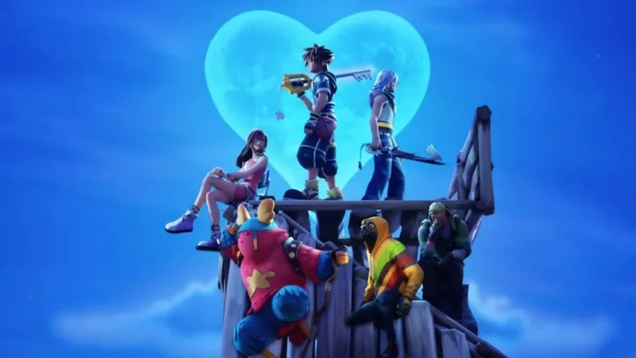 nerdist's tweet photo. 🎶  when you walk away, you don't hear me say... where we dropping? Kingdom Hearts x Fortnite collab is finally here https://t.co/rLXZQH4sRE https://t.co/Hchkjjx7Rs
