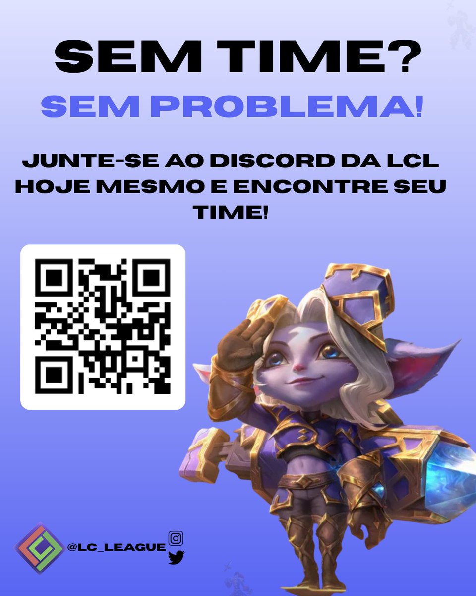 lc_league's tweet photo. Querendo participar do maior campeonato de Esports da Fundação Liberato mas tá sem time?😢

Entre hoje mesmo no Discord da LCL e
encontre seu time dos sonhos, é só mandar seu nick, o jogo que deseja jogar e tentar a sorte!🎉 https://t.co/k3o3Vsq7ce