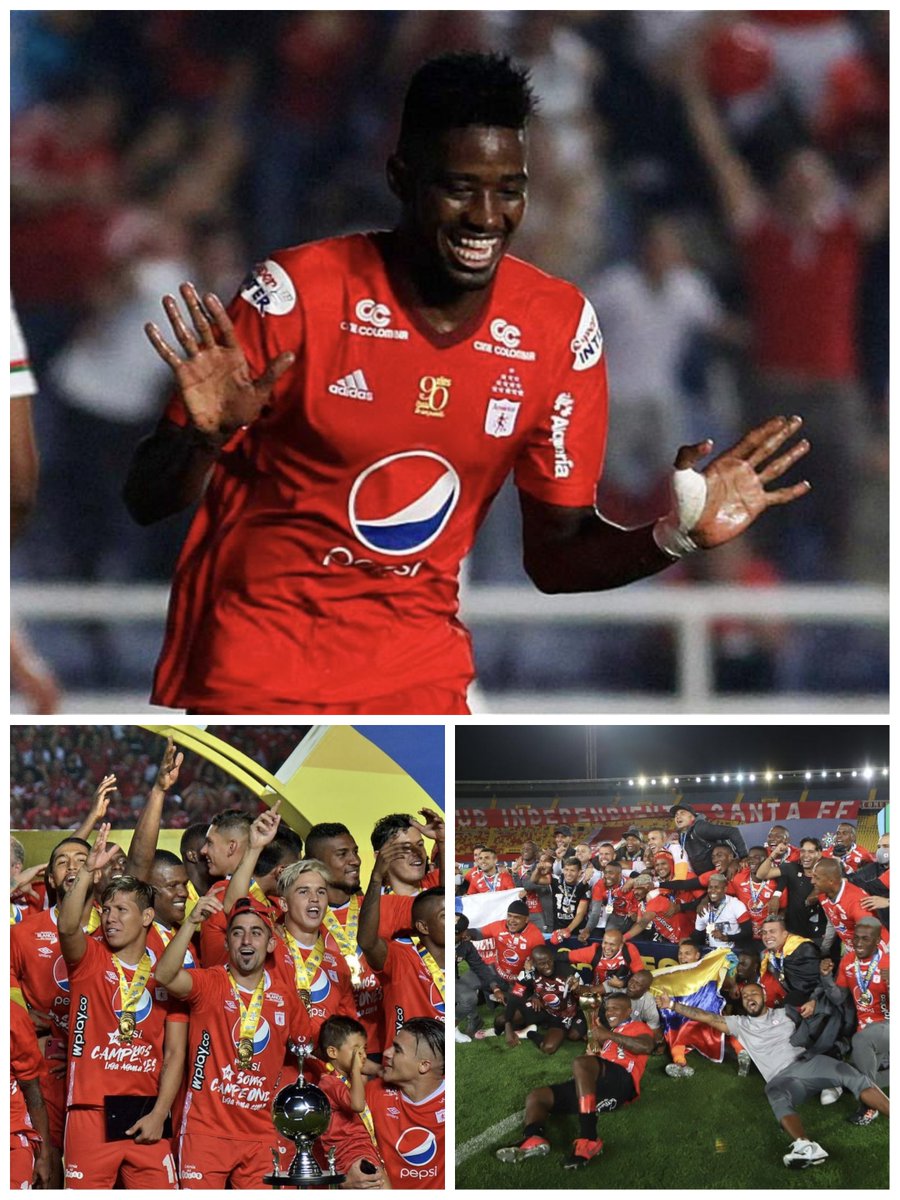juanccortesd's tweet photo. Sin la primera foto no hubieran existido las otras dos.

Olmes García, fue un buen tipo que llegó al América proveniente de la MLS. De esos fichajes random que le gustan al América de por esos y estos días. No hizo ni 5 goles. Pero logró uno que salvó al América de otra catástrofe, cuando por esas cosas del mal diseño de la liga, se deslizaba en las arenas del promedio después de haber ascendido. 

Un gol carambolesco, después de un centró cabeceó William Zapata, la salvó  Caffa y Olmes la tomó de rebote para el 2-1 ante Cortuluá, al minuto 90+1

Todavía recuerdo el rugir de desahogo de ese estadio, el 01 de octubre de 2017. Ya con un golcito antes, varios de mis colegas lo querían comparar con él "Palomo" Usurriaga, y es ahí cuando le doy a la razón a los hinchas, cuando  se ensañan en putearnos😂😂

Nuestro amigo Olmes hoy juega por allá en Guatemala, en Nueva concepción . Hace goles de vez en cuando, Pero para el destino del rojo de Cali, marcó uno muy importante.
