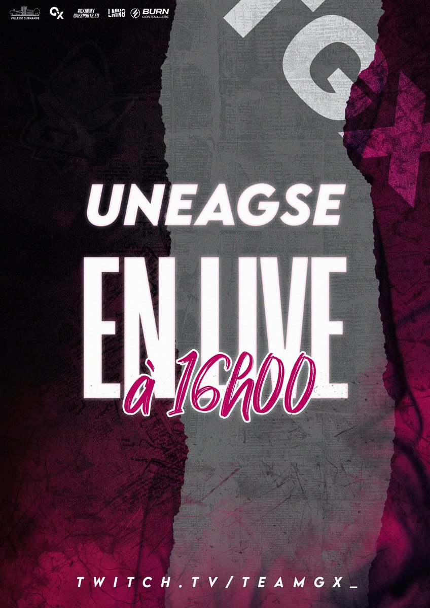 TeamGx_GG's tweet photo. 𝐒𝐭𝐫𝐞𝐚𝐦 𝐓𝐞𝐚𝐦 𝐆𝐗 🎮

Ce soir on sort les Rétro-Lanzor sur Gears of War E-Day avec @uNeagse 🎙️

📺 • https://t.co/keWVcnkMSy
⏰ • ~16h00 

#TGXWIN 🩷🖤 https://t.co/cmGu4BNESZ