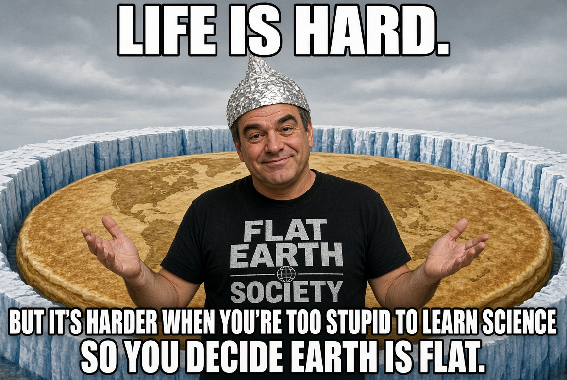 DemonzRage's tweet photo. @BelangerK71475 @iLeedyX666 @vegastarr Lol literally none of that is true. There us no black rock, no black sun. I've read history...2500 years of it that tells you earth isn't flat. You're in a cult. Flat earth is a cult. Period. https://t.co/tXD6VSuCk5