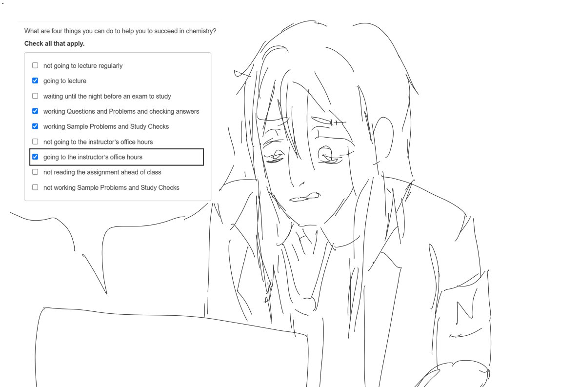 Citrusswagg's tweet photo. Drawing Netzach doing the bullshit homework I just had to do for my college level chem class because it pissed me the fuck off

#lobotomycorporation https://t.co/EpCXFG0Ogl