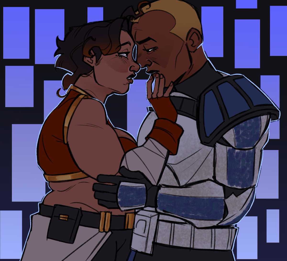 lovebugships's tweet photo. At ease, soldier~ 💙 #swtwt #selfship #captainrex https://t.co/fyTVonnLCr